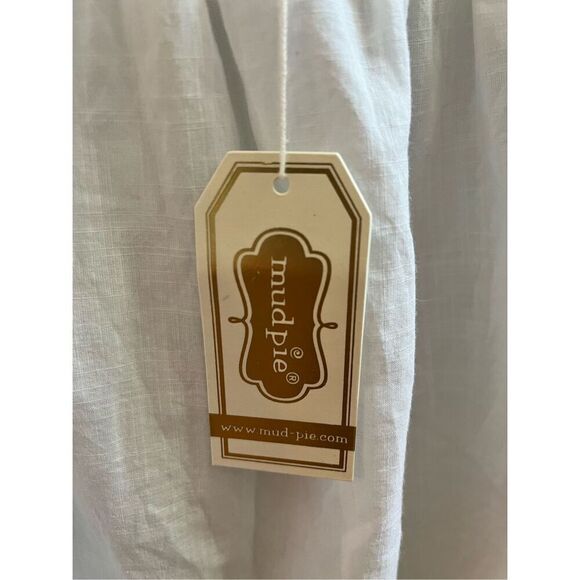 Mud Pie Foster White Off the Shoulder Too sz S NWT - Picture 3 of 9